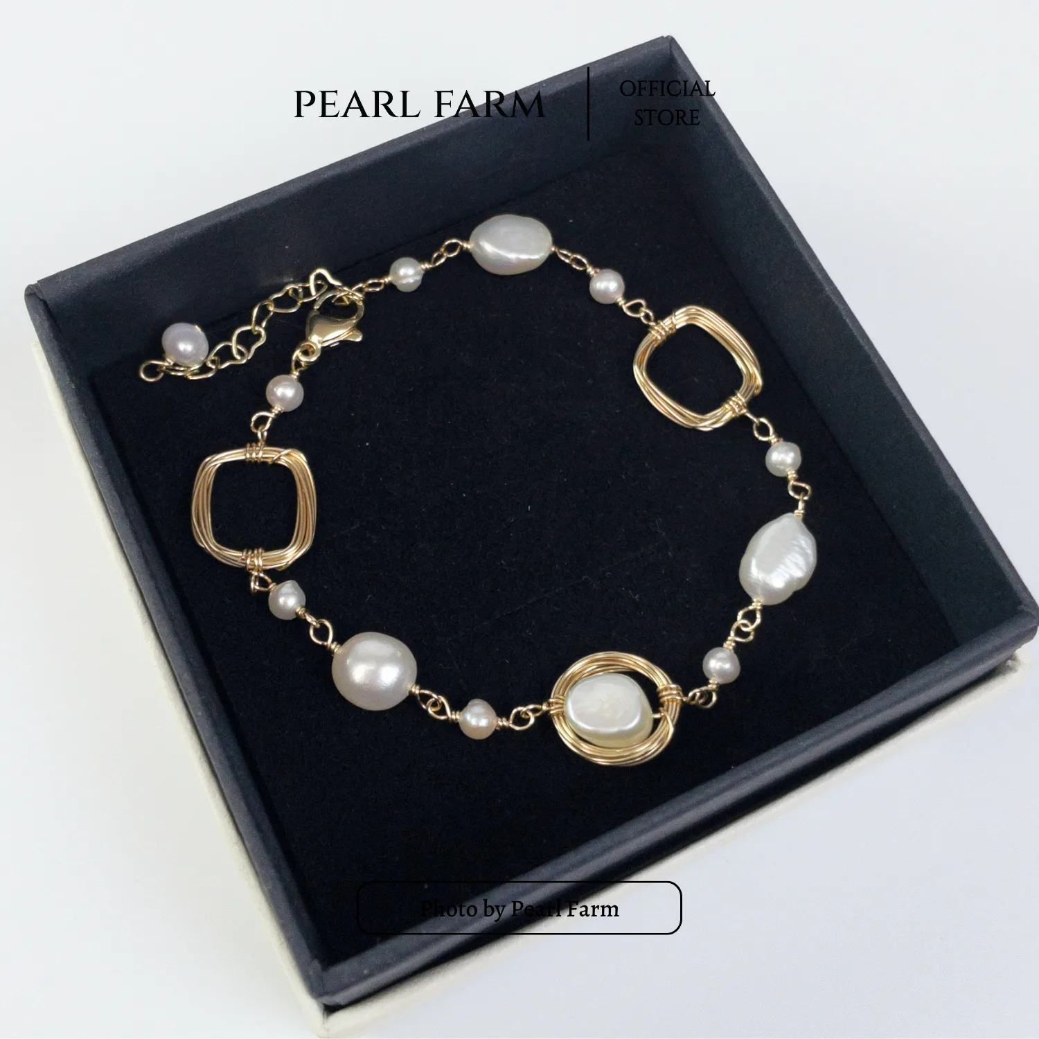 Lắc Tay Ngọc Trai Mix Dây Đồng Handmade Độc Đáo - Ảnh 4