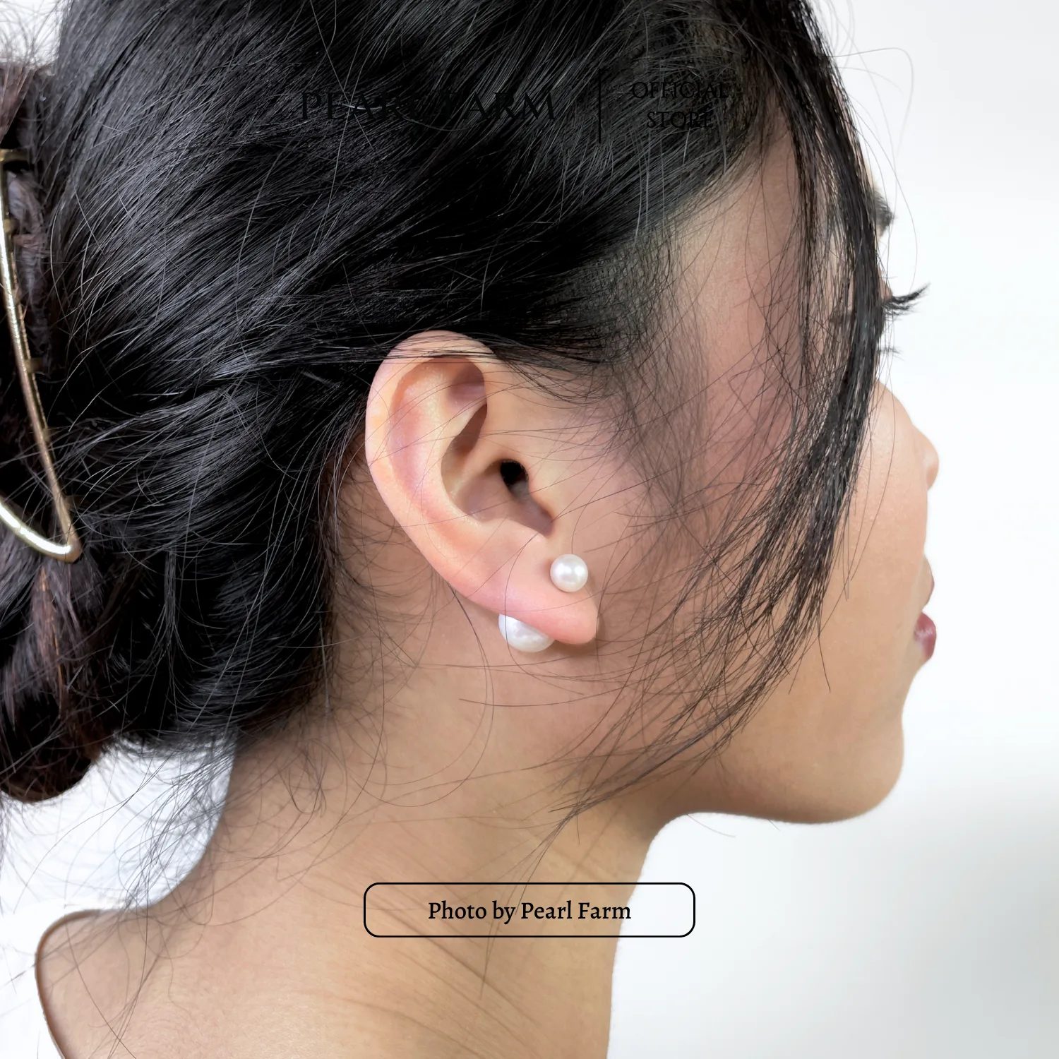Bông Tai Ngọc Trai Thật Ngọc Trước Sau Sang Trọng - Ảnh 4