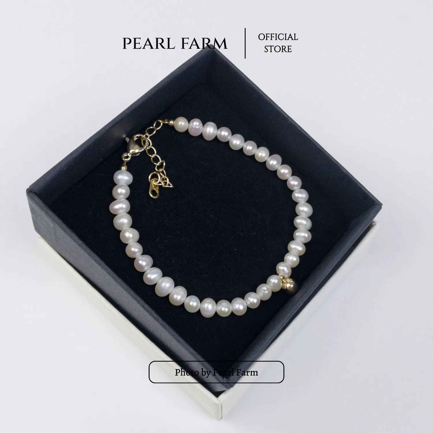 Lắc Tay Ngọc Trai 5 ly Phối Bi Vàng Trẻ Trung - Ảnh 4