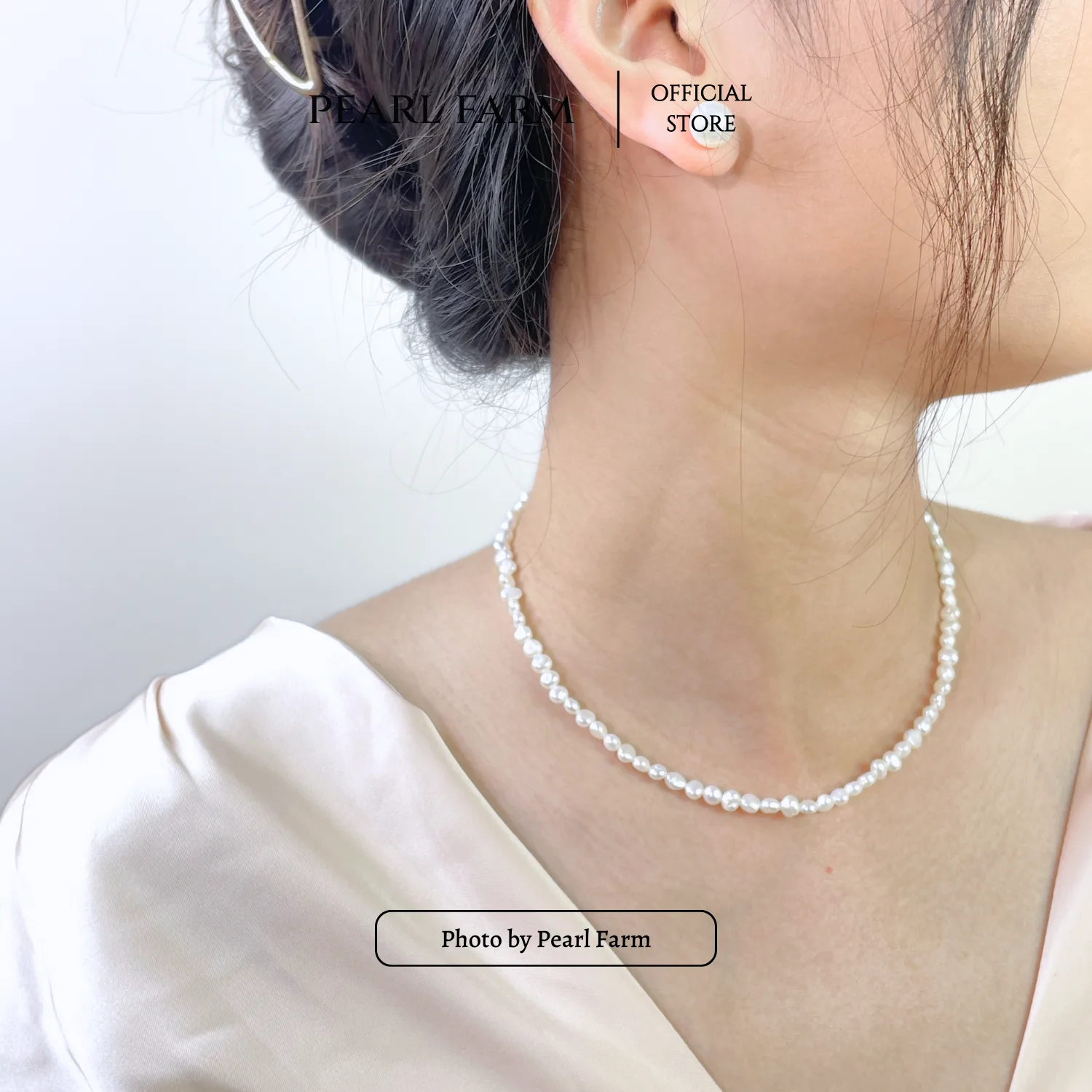 Chuỗi Dây Chuyền Ngọc Trai OT Hình Xu Dị Dáng Nhí Hiện Đại - Ảnh 6