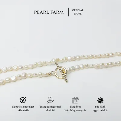 Chuỗi Dây Chuyền Ngọc Trai OT Hình Xu Dị Dáng Nhí Hiện Đại
