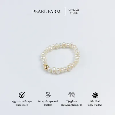 Nhẫn Ngọc Trai Nhí Co Giãn Thời Trang Phối Bi Vàng Cá Tính