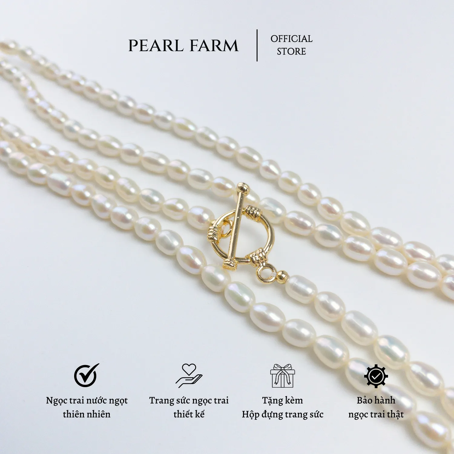 Chuỗi Cổ Ngọc Trai Khóa OT 1m2 Thời Trang Thanh Lịch - Ảnh 7