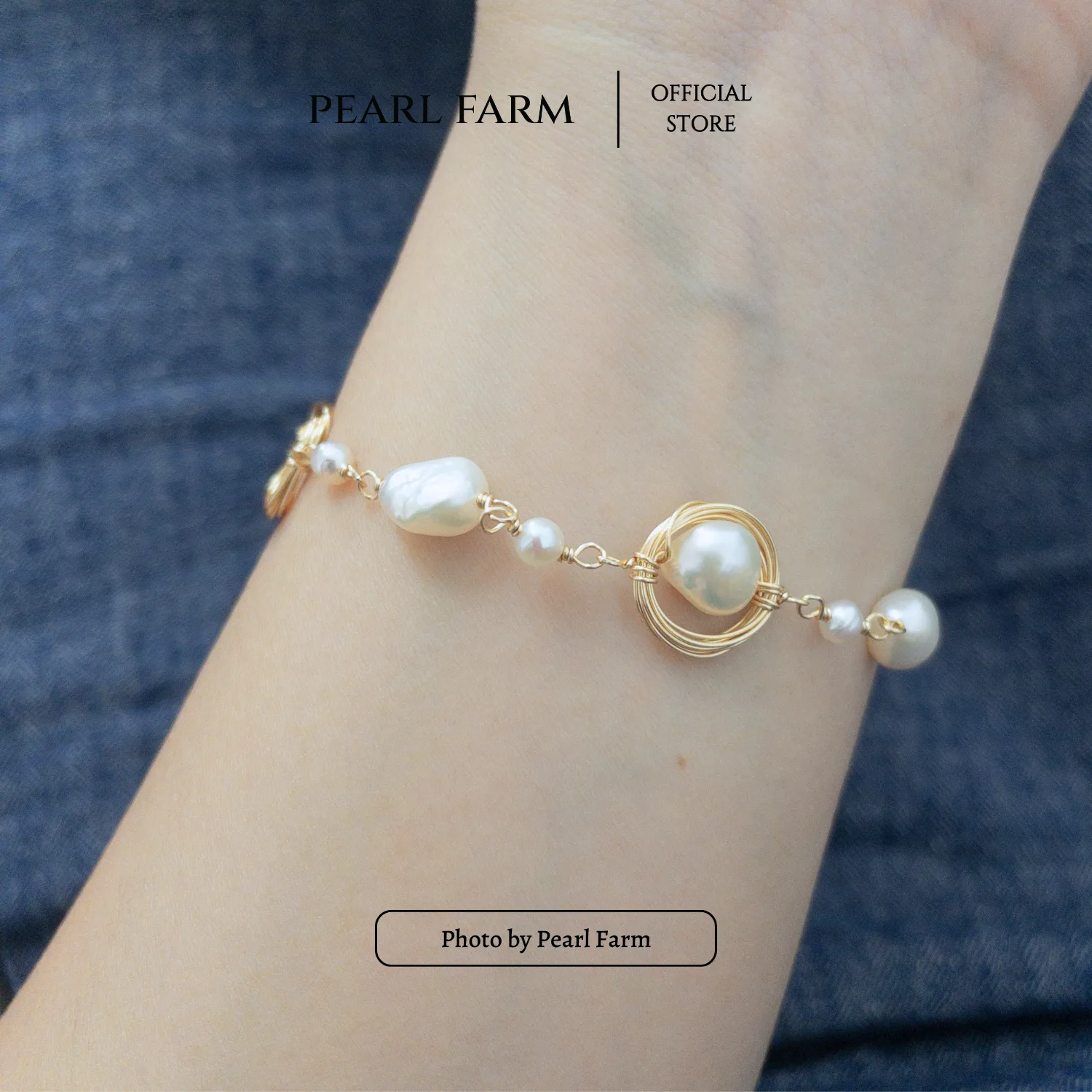 Lắc Tay Ngọc Trai Mix Dây Đồng Handmade Độc Đáo - Ảnh 6