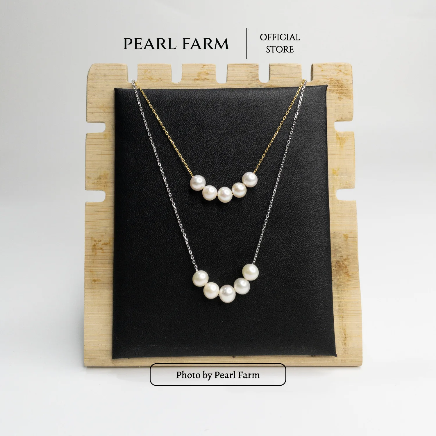Dây Chuyền Xuyên Tâm 5 Viên Ngọc Trai Thời Trang - Ảnh 5