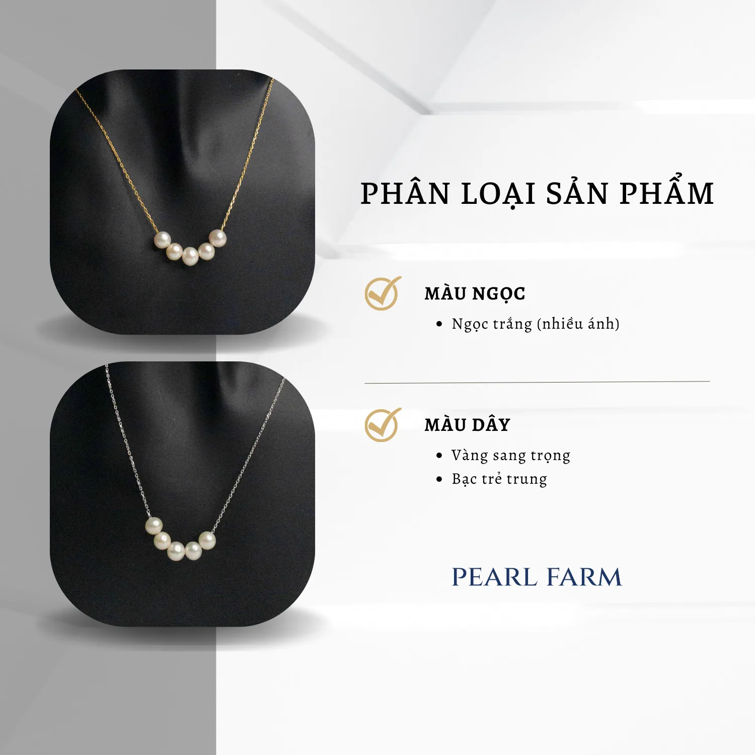 Dây Chuyền Xuyên Tâm 5 Viên Ngọc Trai Thời Trang - Ảnh 4