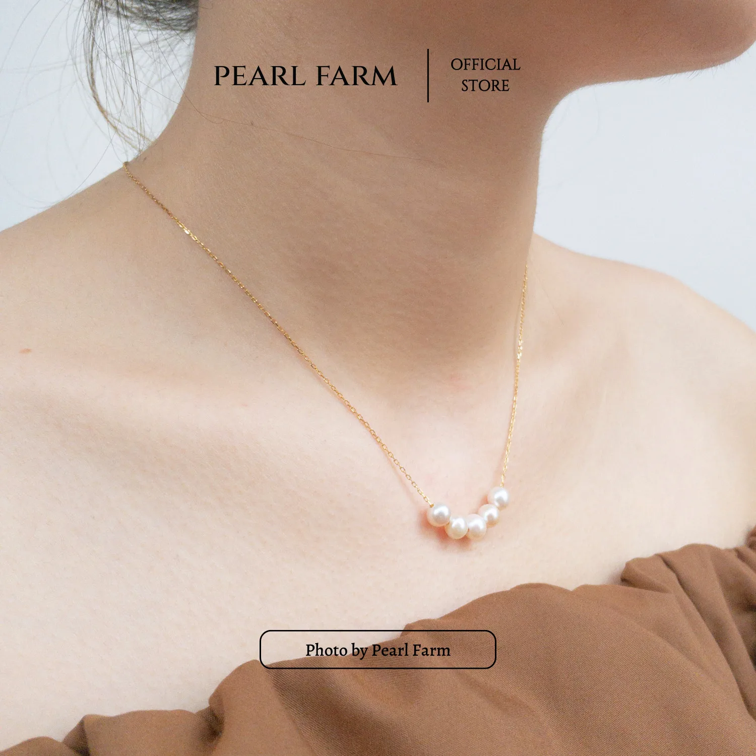 Dây Chuyền Xuyên Tâm 5 Viên Ngọc Trai Thời Trang - Ảnh 6