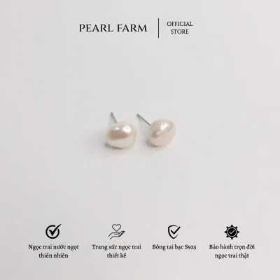 Bông Tai Nụ Ngọc Trai Đính Tai Dáng Dị Trẻ Trung Phong Cách