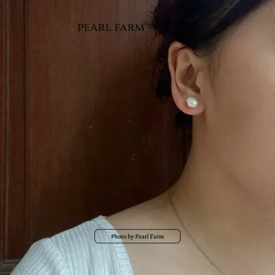Bông Tai Nụ Ngọc Trai Đính Tai Dáng Dị Trẻ Trung Phong Cách