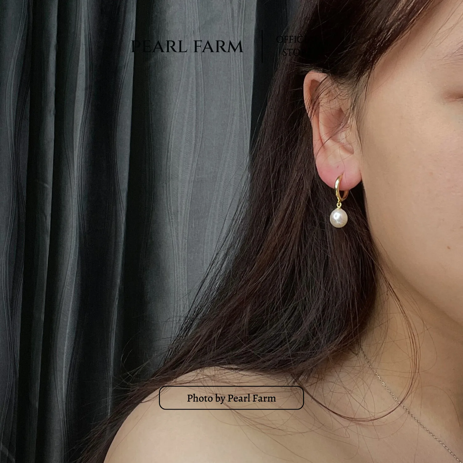 Bông Tai Ngọc Trai Đơn Bấm Tròn Đơn Giản Cổ Điển - Ảnh 7