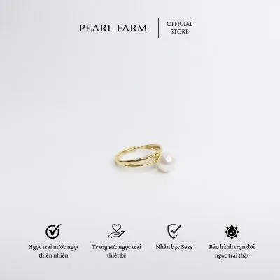 Nhẫn Ngọc Trai Nữ Thời Trang Dày Dặn Phong Cách Hàn Quốc