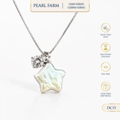 Dây Chuyền Ngọc Trai Ngôi Sao Mix Đá Bạc S925 Nữ Tính Trẻ Trung
