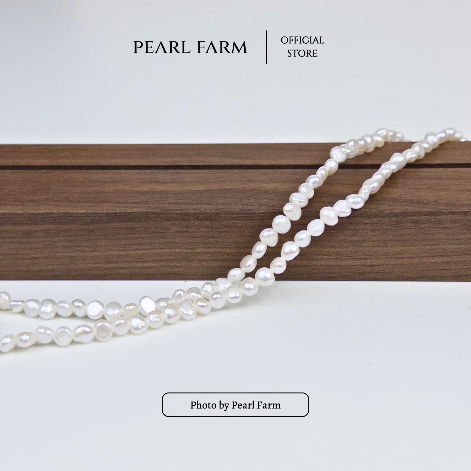 Chuỗi Cổ Ngọc Trai Xu Dị 4-5mm Mix Bông Hoa Dị Viên Chủ Cá Tính Pearl Farm - Ảnh 8