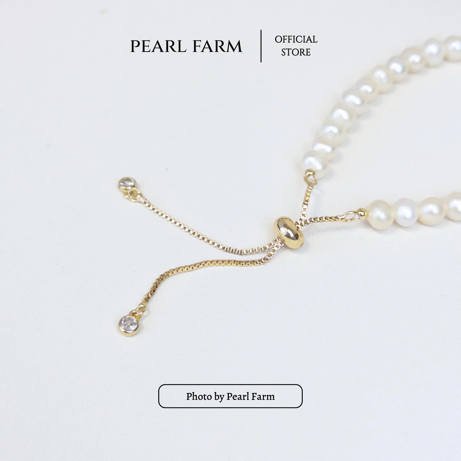 Lắc Tay Ngọc Trai Oval 5-6mm Charm Vô Cực Chốt Dây Rút - Ảnh 6
