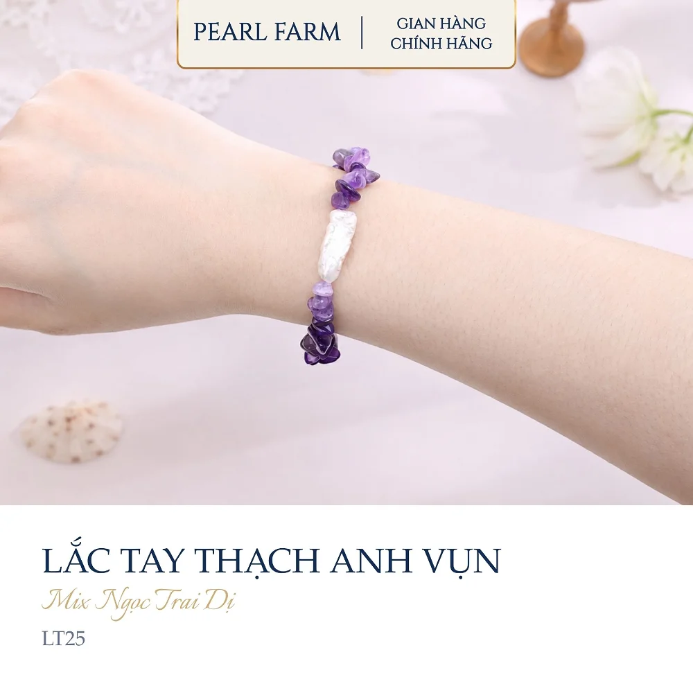 Lắc Tay Thạch Anh Mix Ngọc Trai Dị Năng Động Trẻ Trung - Ảnh 3