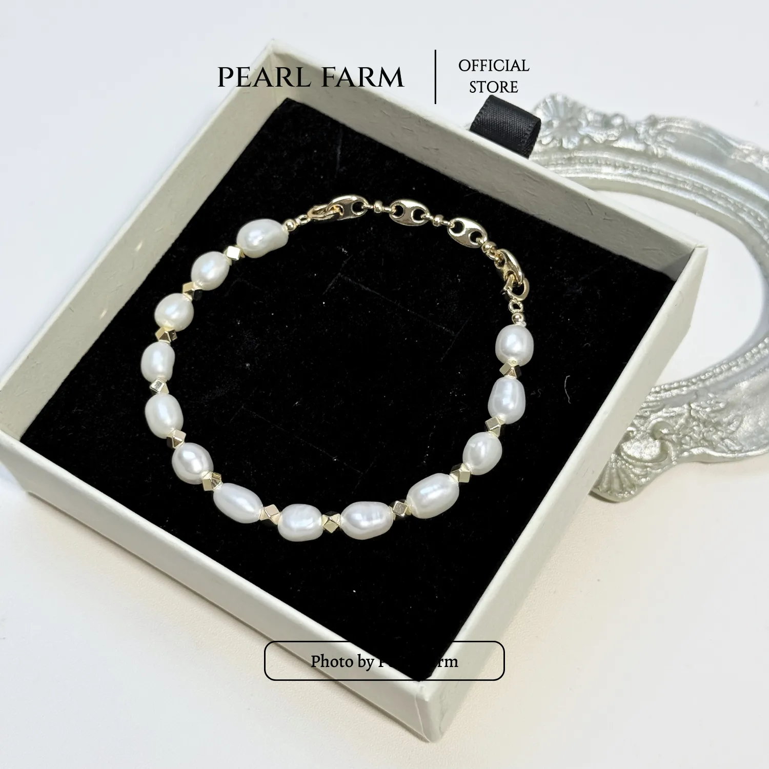 Lắc Tay Ngọc Trai Dị Phối Dây Xích - Ảnh 11