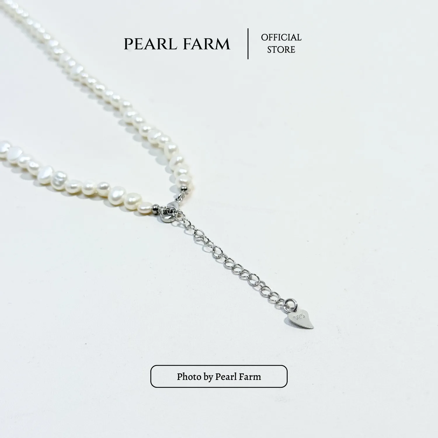 Chuỗi Cổ Ngọc Trai Xu Dị 5-6mm Mix Charm Nơ Titan - Ảnh 12