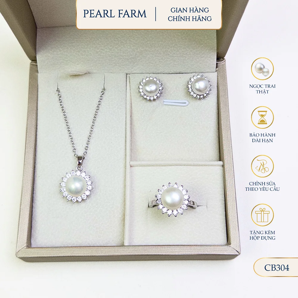 Bộ Ngọc Trai Bông Tuyết Pearl Farm - CB304 - Ảnh 2
