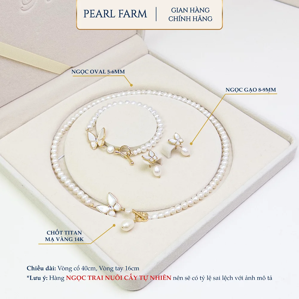 Bộ Trang Sức Hồ Điệp Pearl Farm - S05 - Ảnh 3