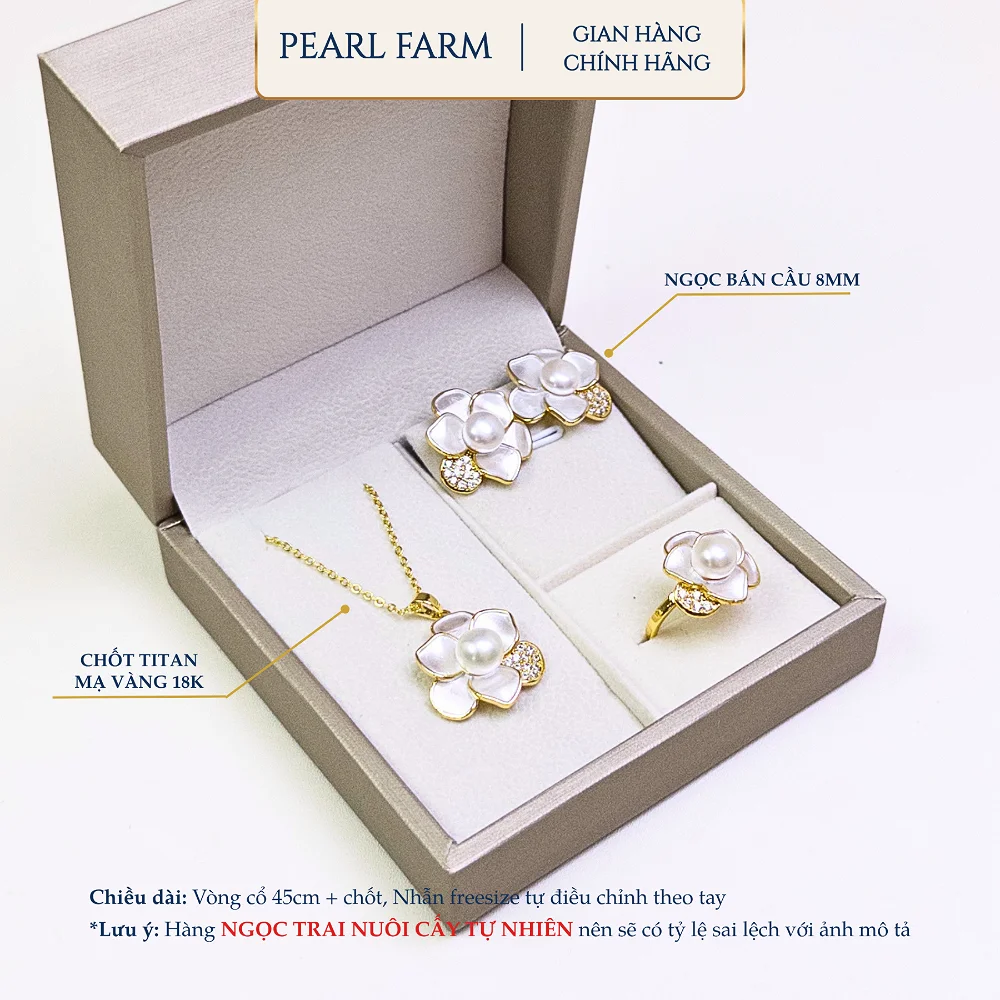 Bộ 3 Món Ngọc Trai Hoa Trà Pearl Farm - CB307 - Ảnh 3