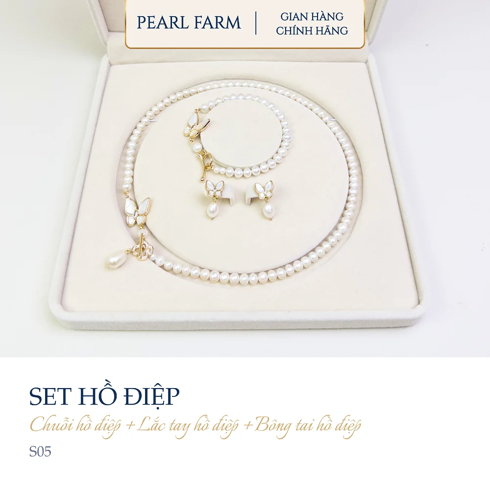 Bộ Trang Sức Hồ Điệp Pearl Farm - S05