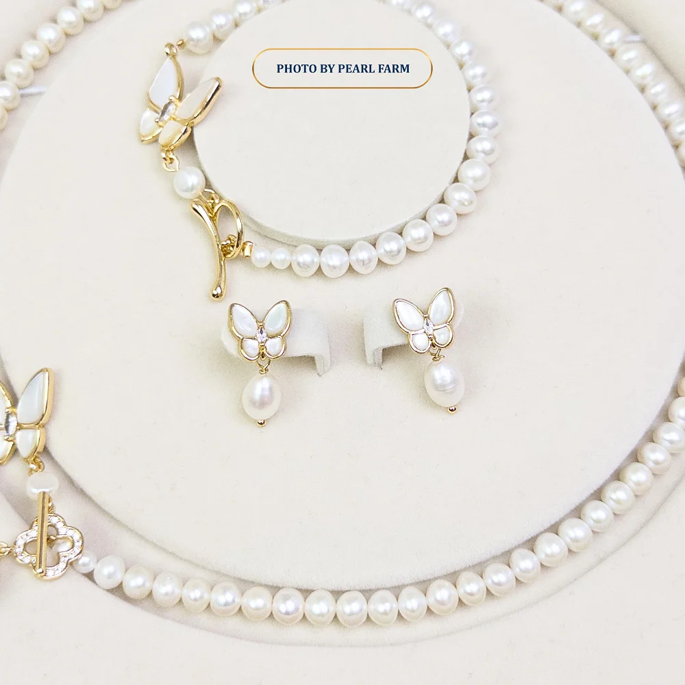 Bộ Trang Sức Hồ Điệp Pearl Farm - S05 - Ảnh 4