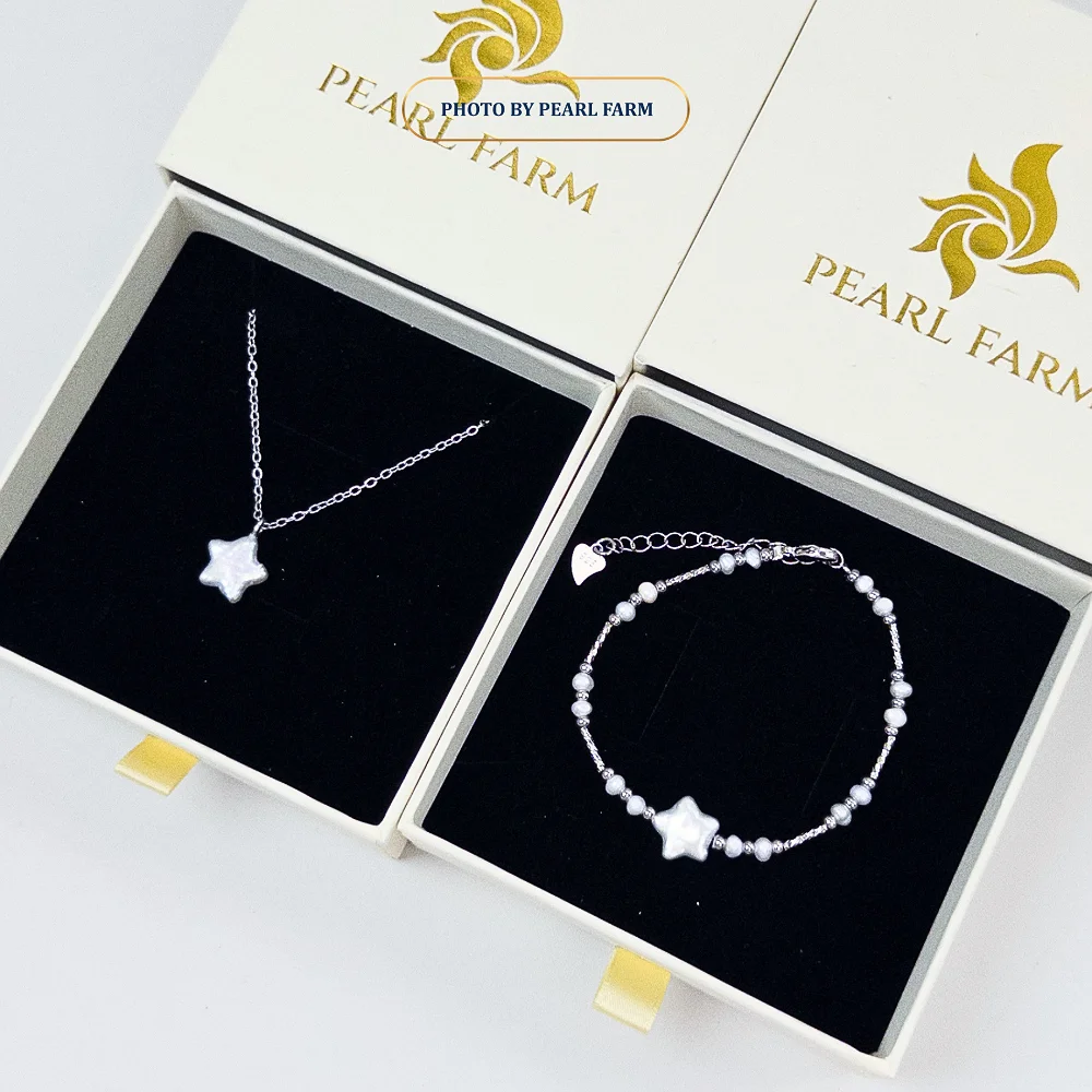 Bộ Dây Chuyền Và Vòng Tay Titan Ngọc Trai Ngôi Sao TITAN - CB201 - Ảnh 4