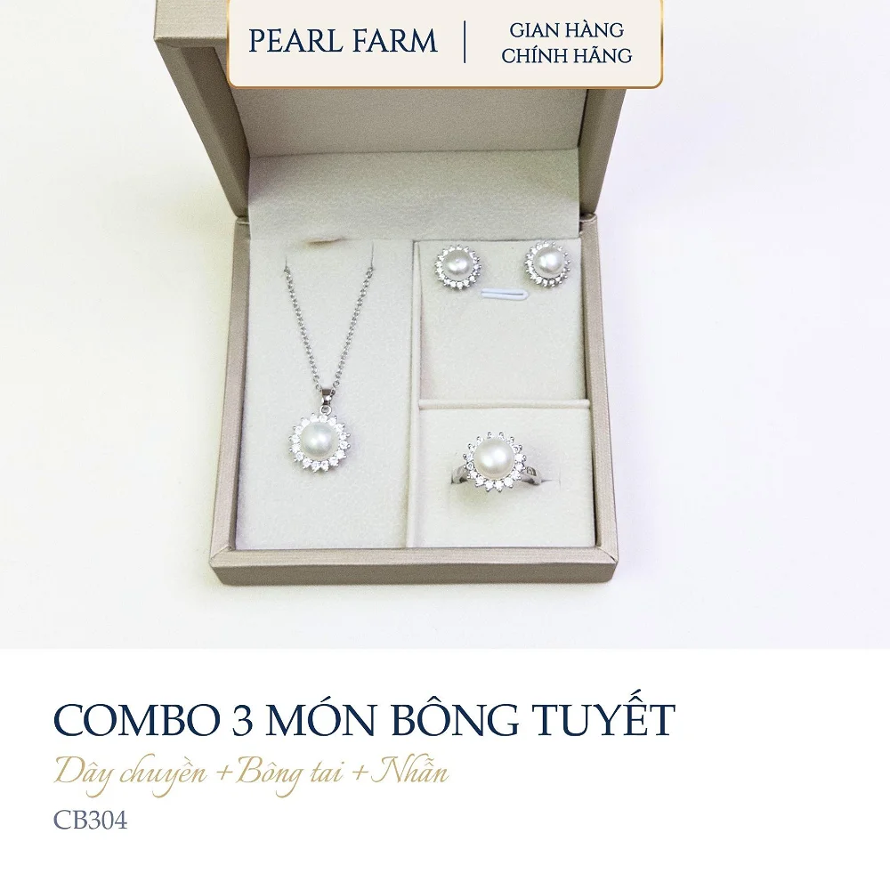 Bộ Ngọc Trai Bông Tuyết Pearl Farm - CB304